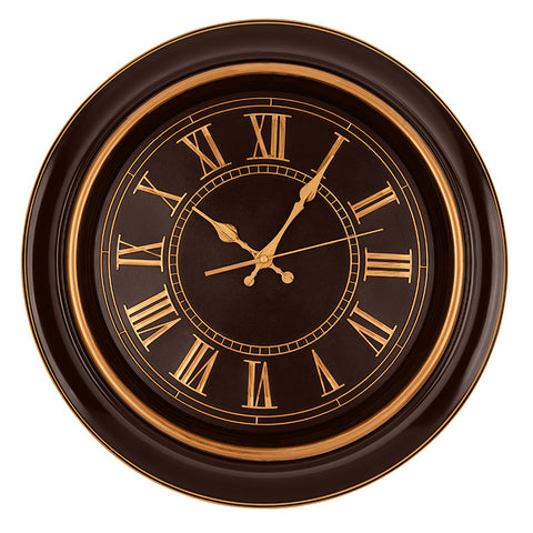 18 Inch Traditional Brown Wall Clock