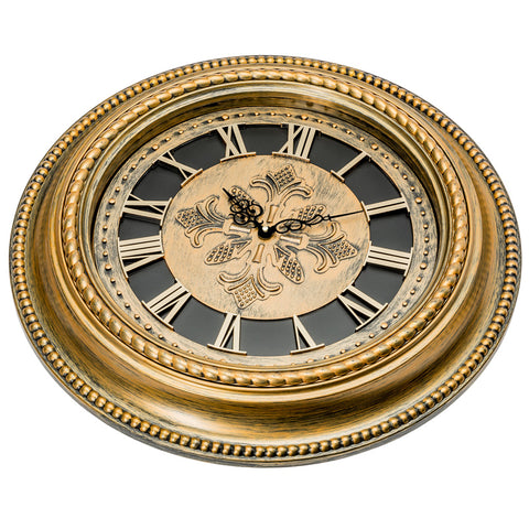 20 Inch Antique Gold Wall Clock