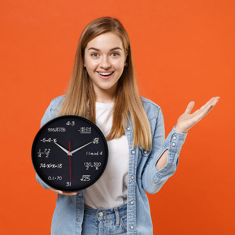 12 Inch Mathematics Wall Clock