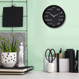 12 Inch Mathematics Wall Clock