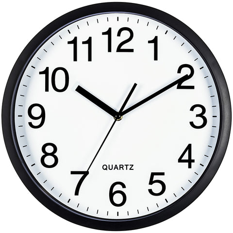 10 Inch Black Wall Clock