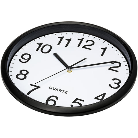10 Inch Black Wall Clock 2 pack