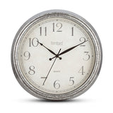 Rustic Galvanized Wall Clock