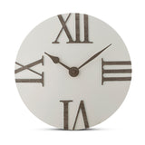 White and Gray Convex Wall Clock