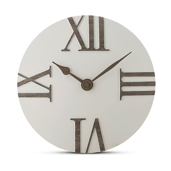 White and Gray Convex Wall Clock