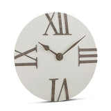 White and Gray Convex Wall Clock