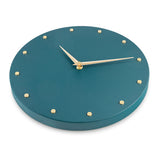 Metal Teal Wall Clock