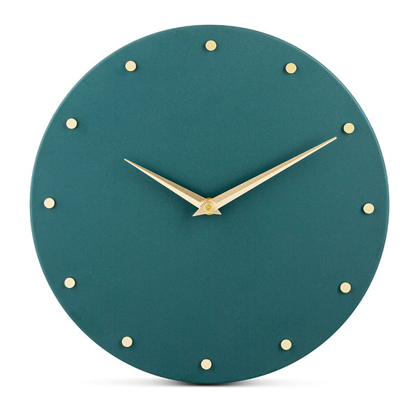 Metal Teal Wall Clock