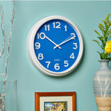 12.5 Inch Blue and White Wall Clock