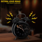 Black Classic Alarm Clock