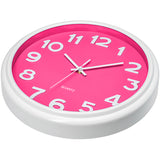 12.5 Inch Pink and White Wall Clock