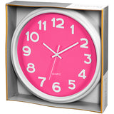 12.5 Inch Pink and White Wall Clock