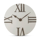 White and Gray Convex Wall Clock