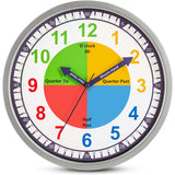 Telling Time Teaching Wall Clock